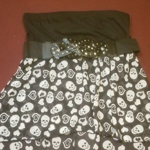 Skull halter top